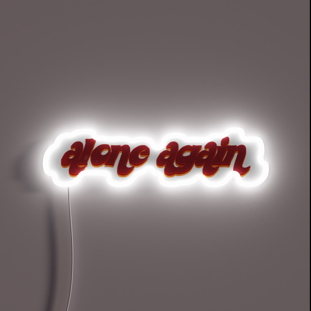 Alone Again RGB Neon Sign Alone Again RGB Neon Sign
