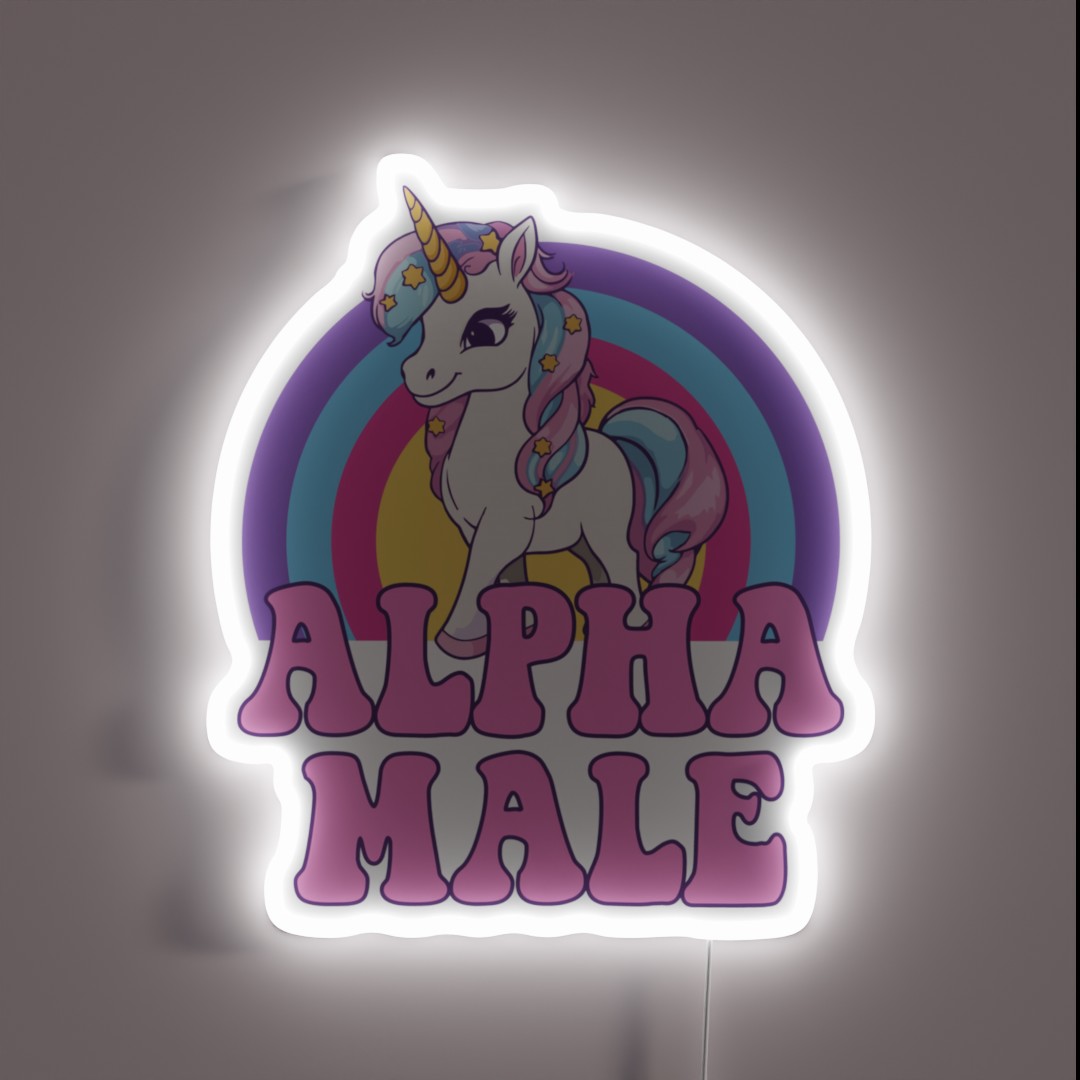 Alpha Male Unicorn I RGB Neon Sign Alpha Male Unicorn I RGB Neon Sign