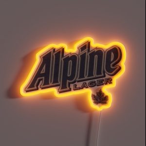 Alpine Lager Classic Logo Moosehead RGB Neon Sign
