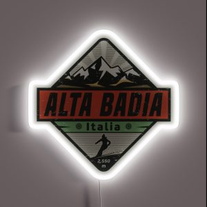Alta Badia Italy RGB Neon Sign