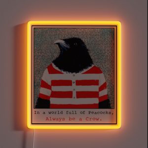 Always Be A Crow Avery RGB Neon Sign Always Be A Crow Avery RGB Neon Sign