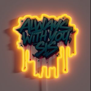 Always With You Sis RGB Neon Sign