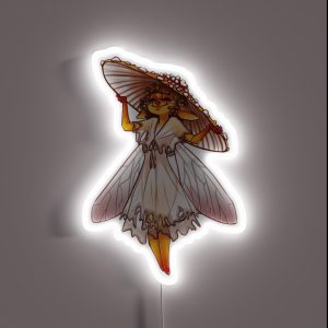 Amanita Muscaria Mushroom Fairy RGB Neon Sign