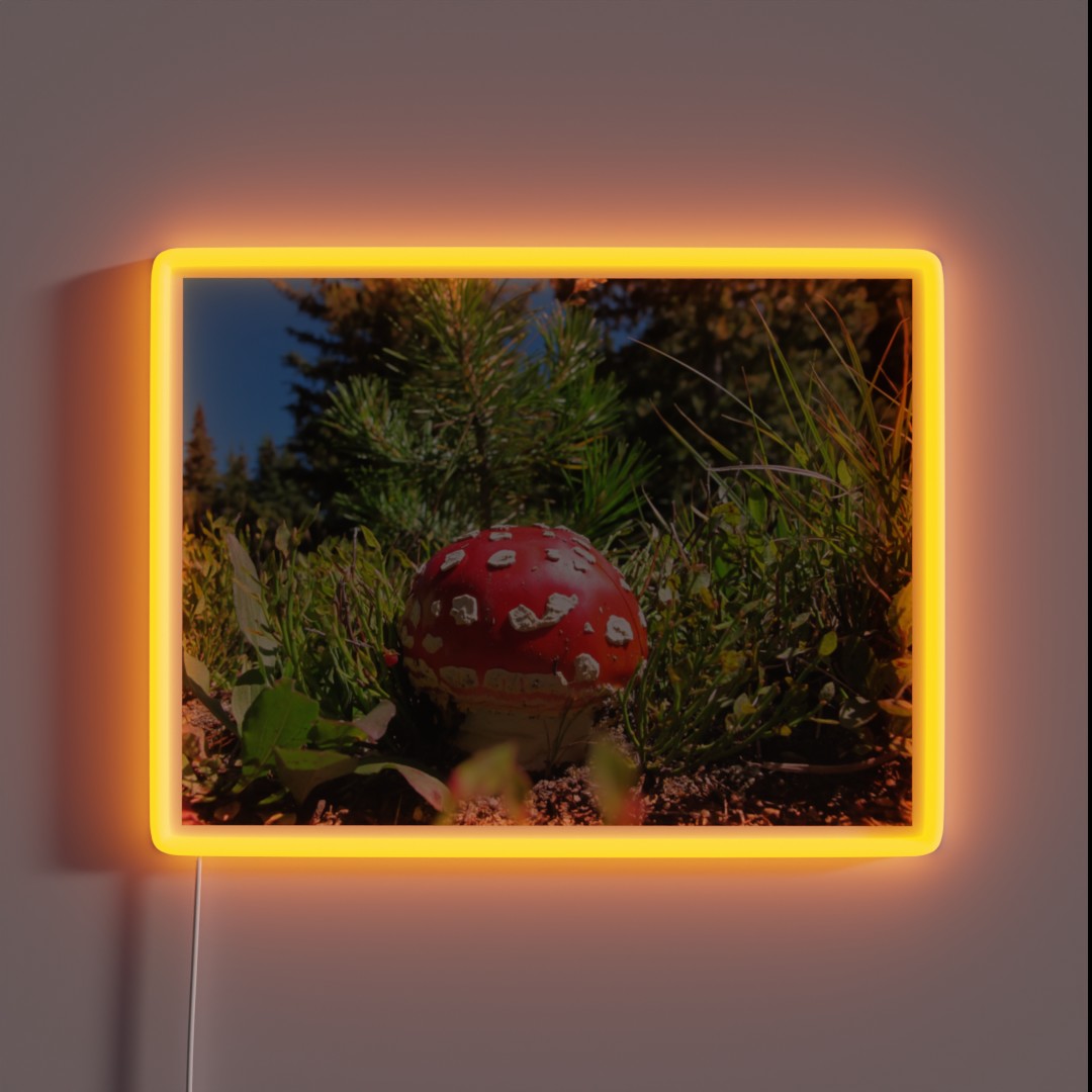 Amanita Muscaria Mushroom RGB Neon Sign Amanita Muscaria Mushroom RGB Neon Sign