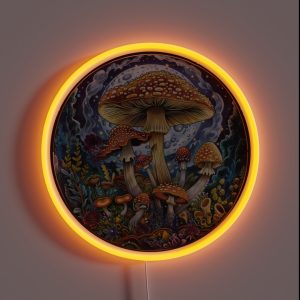 Amanita Muscaria Mushroom RGB Neon Sign
