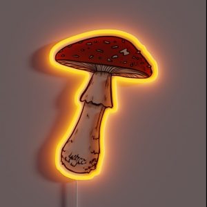 Amanita Muscaria Mushroom RGB Neon Sign