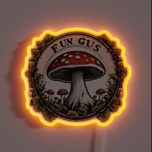 Amanita Muscaria Mushroom RGB Neon Sign