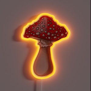 Amanita Muscaria Mushroom RGB Neon Sign