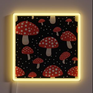 Amanita Muscaria Mushrooms RGB Neon Sign