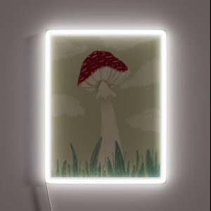 Amanita Muscaria Painting RGB Neon Sign