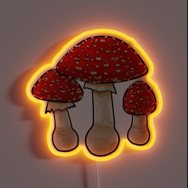 Amanita Muscaria RGB Neon Sign