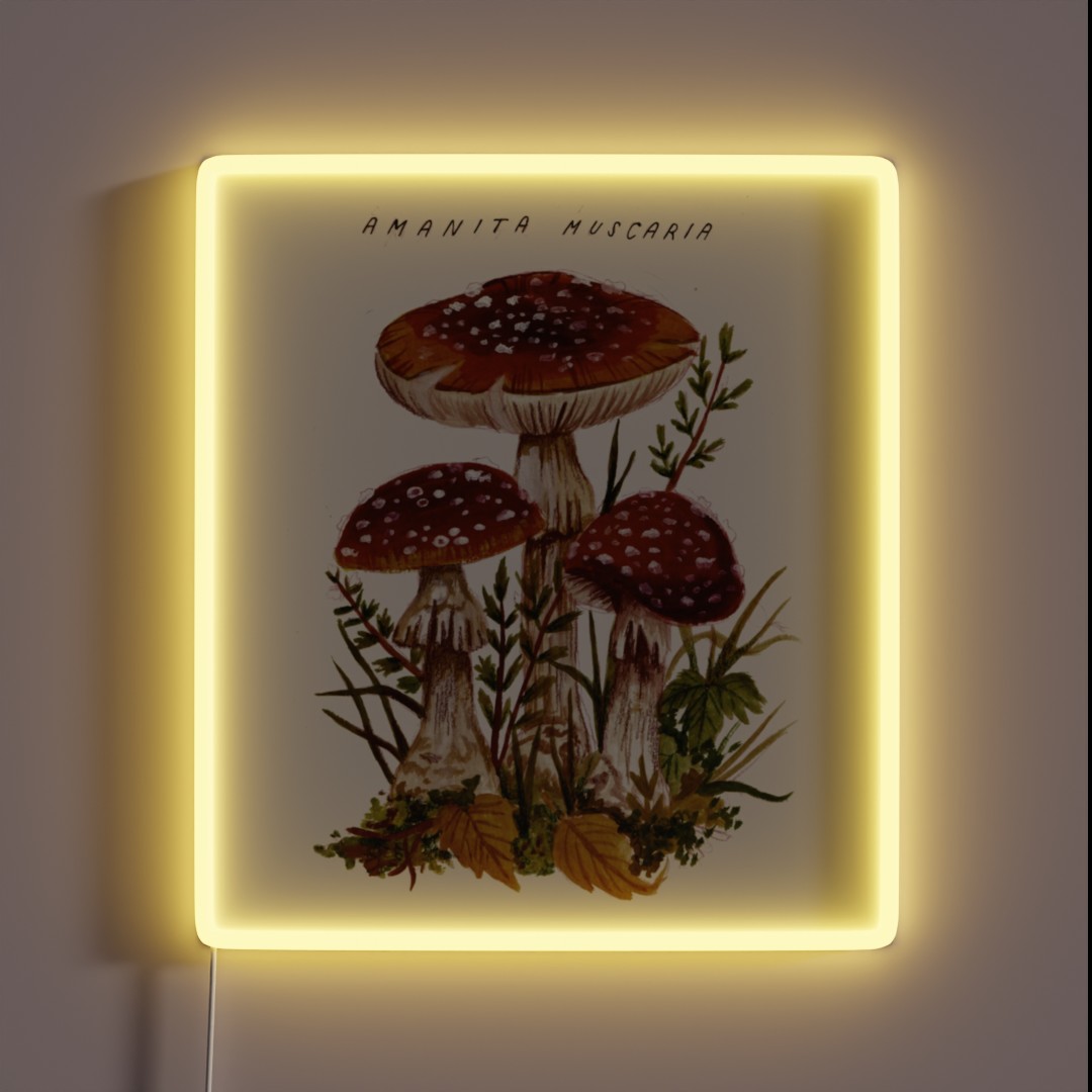 Amanita Muscaria RGB Neon Sign Amanita Muscaria RGB Neon Sign