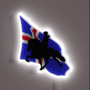 Amazing Icelandic Horse Tolt RGB Neon Sign