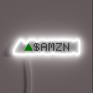 Amazon Stock Ticker Green RGB Neon Sign