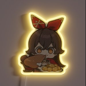 Amber Genshin Impact Chibi RGB Neon Sign
