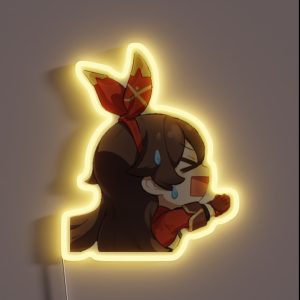 Amber Genshin Impact Chibi RGB Neon Sign Amber Genshin Impact Chibi RGB Neon Sign