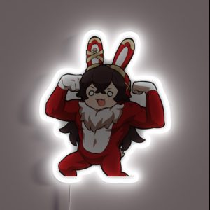 Amber Genshin Impact Chibi RGB Neon Sign