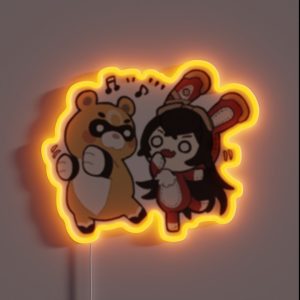 Amber Genshin Impact Chibi RGB Neon Sign