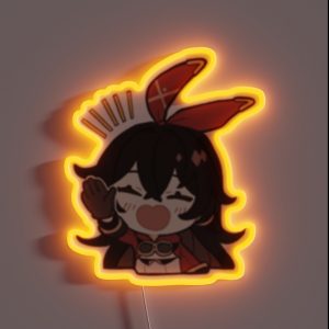 Amber Genshin Impact Chibi RGB Neon Sign Amber Genshin Impact Chibi RGB Neon Sign