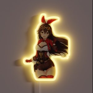 Amber Genshin Impact Peeker RGB Neon Sign Amber Genshin Impact Peeker RGB Neon Sign