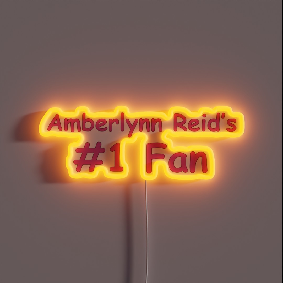 Amberlynn Reid S 1 Fan Title RGB Neon Sign Amberlynn Reid S 1 Fan Title RGB Neon Sign
