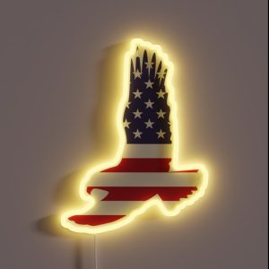 American Bald Eagle RGB Neon Sign