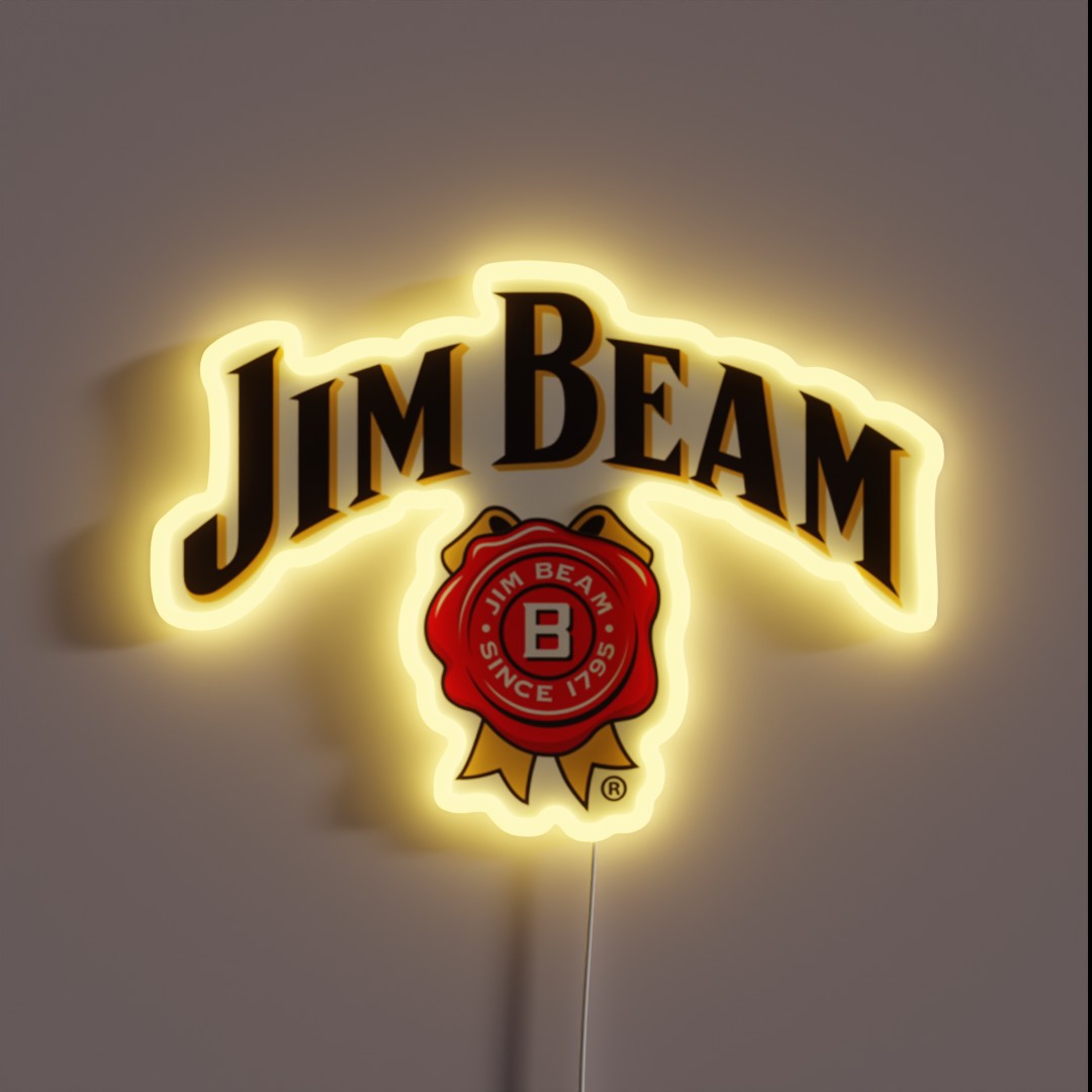 American Bourbon Whiskey RGB Neon Sign American Bourbon Whiskey RGB Neon Sign