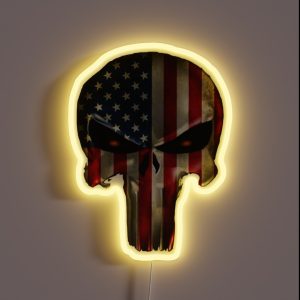 American Skull RGB Neon Sign