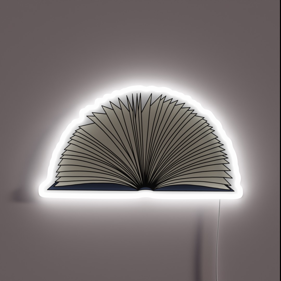 An Open Book RGB Neon Sign An Open Book RGB Neon Sign