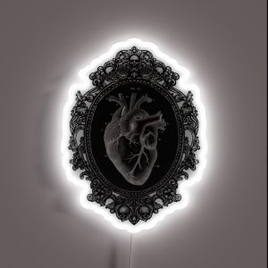 Anatomical Heart In Frame RGB Neon Sign