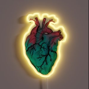 Anatomical Ice Lolly Heart RGB Neon Sign