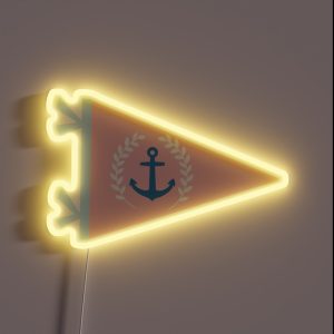 Anchor Sorority Pennant RGB Neon Sign