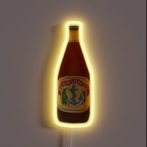 Anchor Steam Bottle Illustration RGB Neon Sign