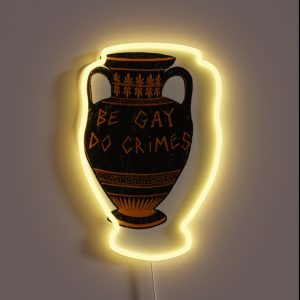 Ancient Greek Vase Be Gay Do Crimes LGBT Archaeology Meme RGB Neon Sign Ancient Greek Vase Be Gay Do Crimes LGBT Archaeology Meme RGB Neon Sign