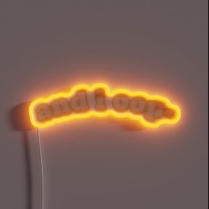 And I Oop Design RGB Neon Sign