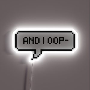 And I Oop RGB Neon Sign And I Oop RGB Neon Sign