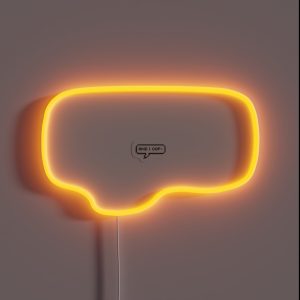 And I Oop RGB Neon Sign And I Oop RGB Neon Sign