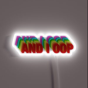 And I Oop VSCO Girl Phrase RGB Neon Sign And I Oop VSCO Girl Phrase RGB Neon Sign