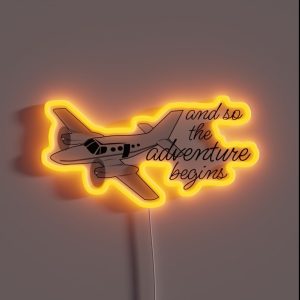 And So The Adventure Begins RGB Neon Sign And So The Adventure Begins RGB Neon Sign