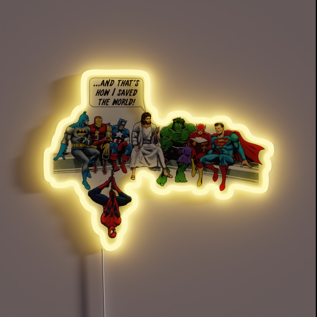 And That How I Saved The World RGB Neon Sign And That How I Saved The World RGB Neon Sign