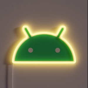 Android 10 Logo RGB Neon Sign