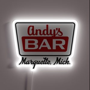 Andy S Bar Color Marquette MI RGB Neon Sign