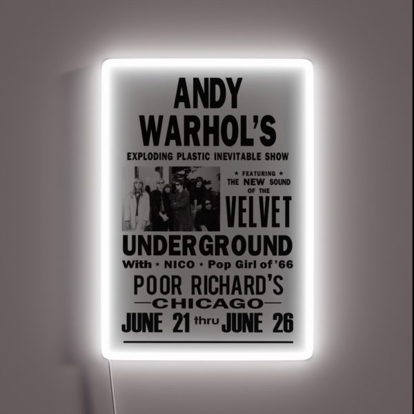 Andy Warhol S Velvet Underground RGB Neon Sign