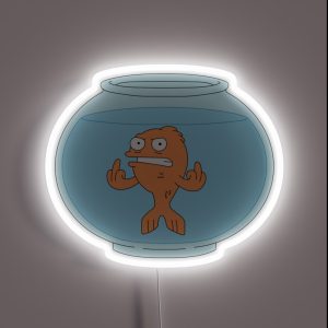 Angry Klaus American Dad RGB Neon Sign