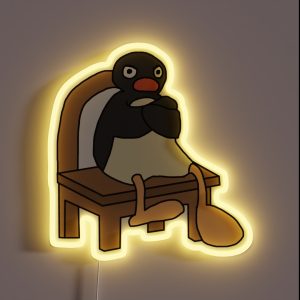 Angry Pingu RGB Neon Sign