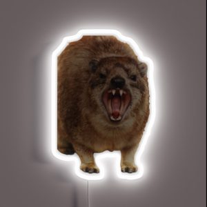 Angry Rock Hyrax RGB Neon Sign Angry Rock Hyrax RGB Neon Sign