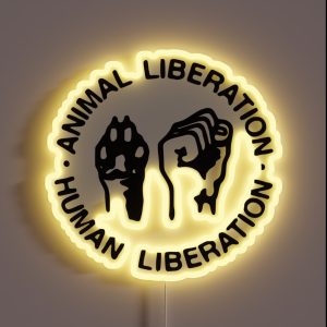 Animal Liberation Human Liberation RGB Neon Sign