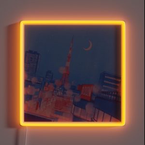 Anime Inspired Urban Scenery RGB Neon Sign Anime Inspired Urban Scenery RGB Neon Sign