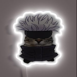 Anime Kaisen Character Cats Gojo RGB Neon Sign