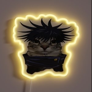 Anime Kaisen Character Cats Megumi RGB Neon Sign